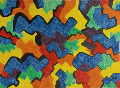 aqua 1 September sky van Harry FENNEY, Werk op papier te koop op Singulart