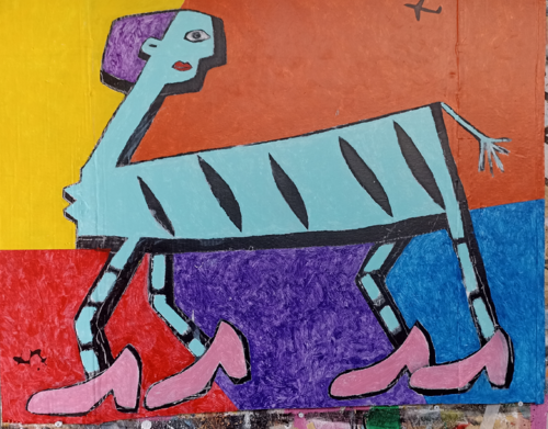 Zebra 2 by Harry FENNEY, Painting for Sale on Singulart