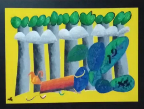 orange dog by Harry FENNEY, Painting for Sale on Singulart