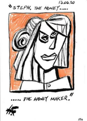 Thé boney maker van Harry FENNEY, Werk op papier te koop op Singulart