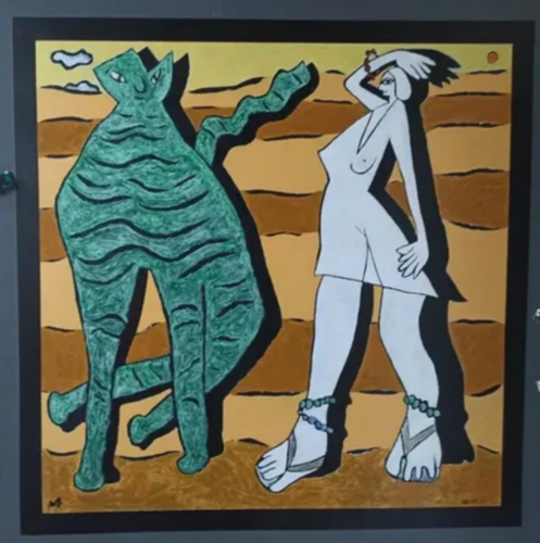 Rencontre 1 2019 by Harry FENNEY, Painting for Sale on Singulart