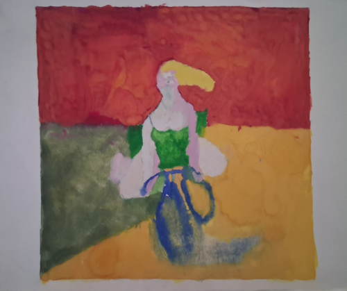 Freewheeling downhill de Harry FENNEY, Obra en papel a la venta en Singulart