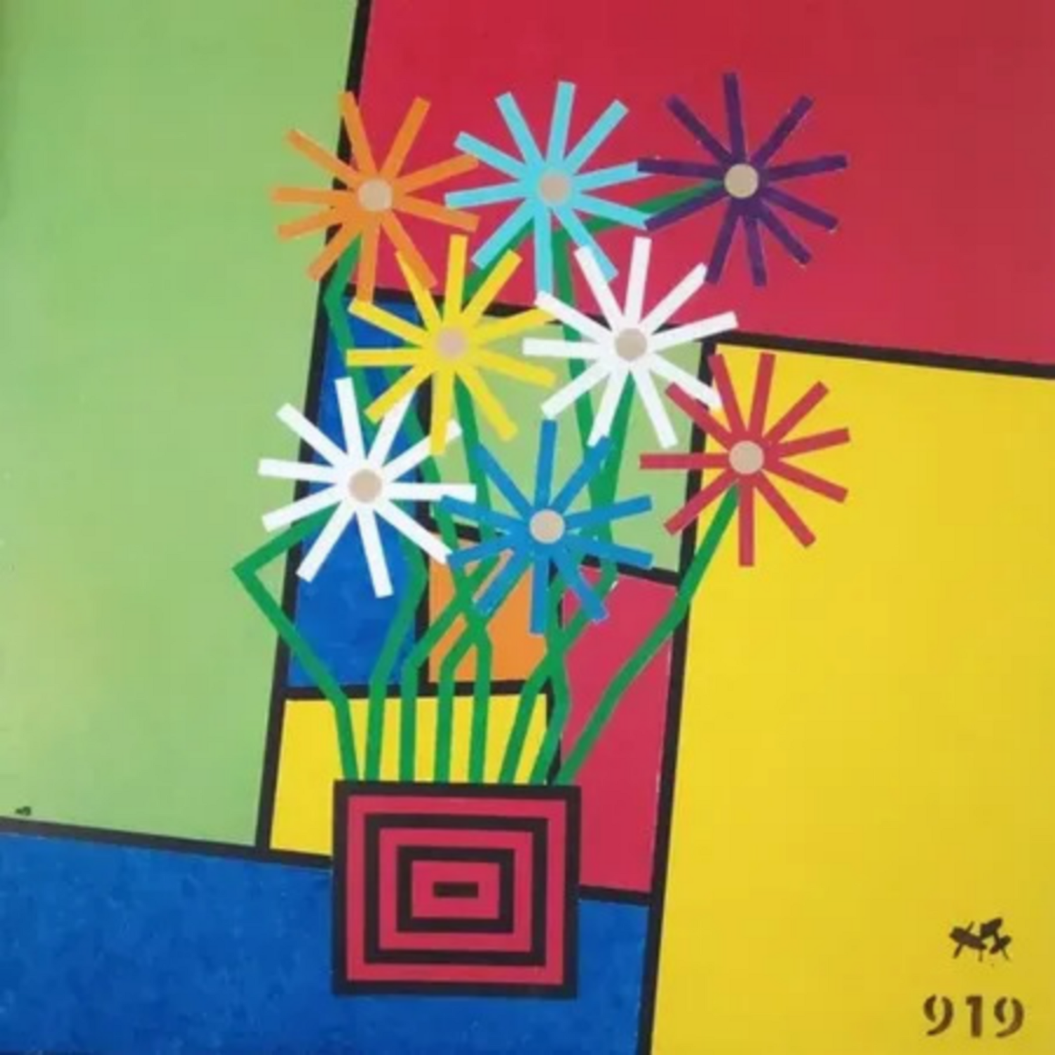 eight sunflowers Harry FENNEY