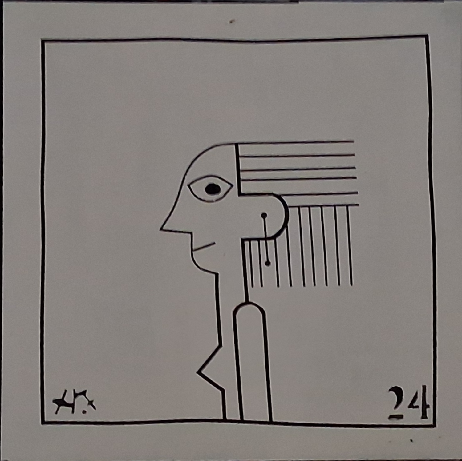 Straight Harry FENNEY Original painting for sale