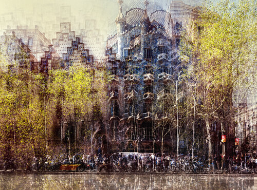 BARCELONA EN 100 METROS by KAVI SANCHEZ, 사진 for Sale on Singulart