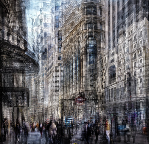 GRAN VIA DE MADRID by KAVI SANCHEZ, 사진 for Sale on Singulart
