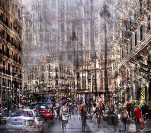 VIDA EN PLAZA DE  CANALEJAS -MADRID by KAVI SANCHEZ, 사진 for Sale on Singulart