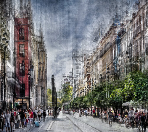 Strolling through Seville von KAVI SANCHEZ, Fotografie kaufen auf Singulart