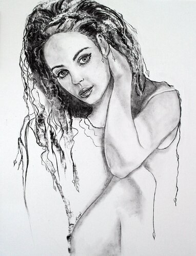 LISY LA BELLE van Marlène REGAZZONI, Tekening te koop op Singulart