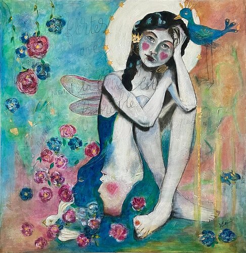 FLIRTER AVEC LES NUAGES van Marlène REGAZZONI, Schilderij te koop op Singulart