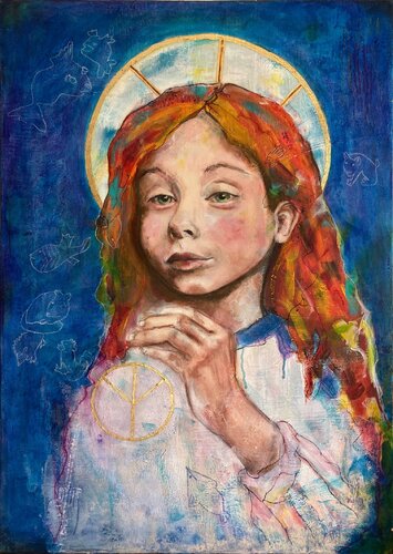 J'VEUX DE LA PAIX ! de Marlène REGAZZONI, Pintura a la venta en Singulart