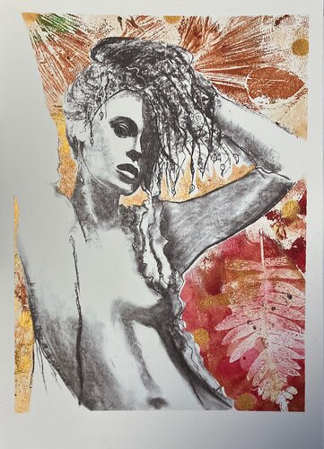 REBECCA -VAR 3- par Marlène REGAZZONI, Œuvre sur papier en vente sur Singulart