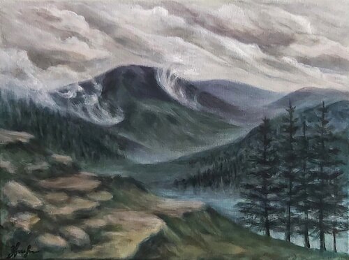 "Là où les renards font la soupe" von Olena Noizet, Malerei kaufen auf Singulart