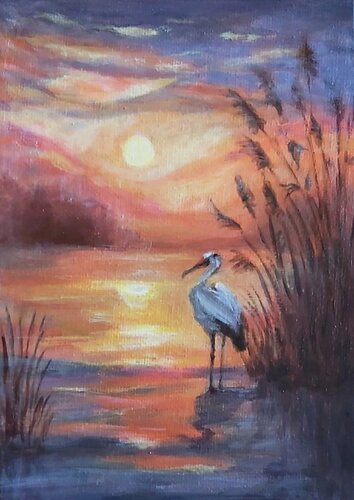 Sentiment violet... von Olena Noizet, Malerei kaufen auf Singulart