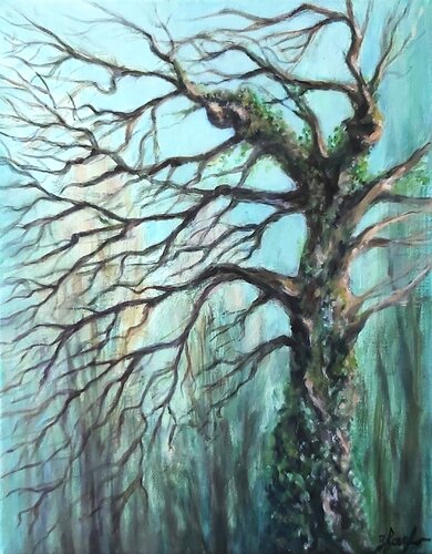 L'Esprit de la forêt von Olena Noizet, Malerei kaufen auf Singulart
