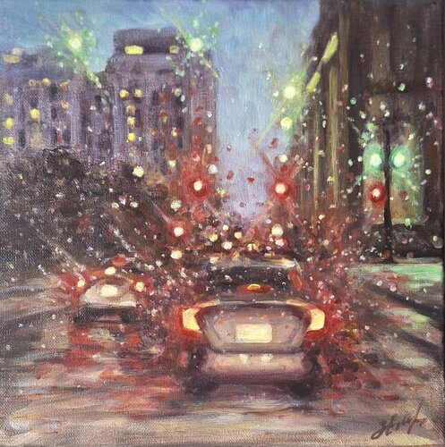 Chemin vers la maison von Olena Noizet, Malerei kaufen auf Singulart