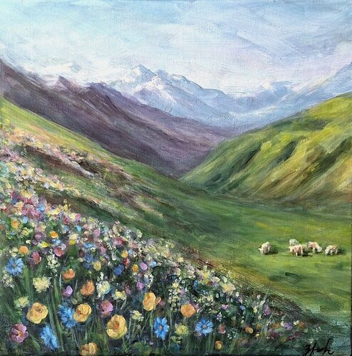 L'arôme des montagnes von Olena Noizet, Malerei kaufen auf Singulart