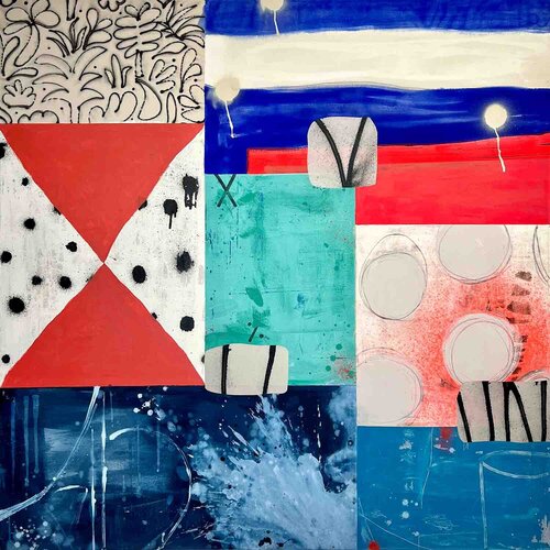 Catalyst III: Port SIde di Sarah Finucane, Pittura in vendita su Singulart