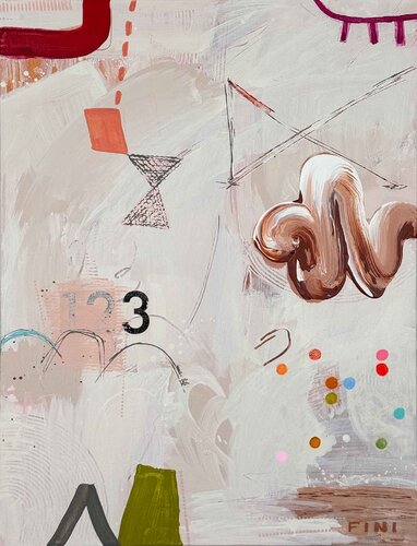 Champagne Supernova van Sarah Finucane, Schilderij te koop op Singulart