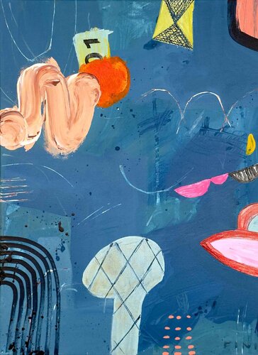 Moon Safari di Sarah Finucane, Pittura in vendita su Singulart