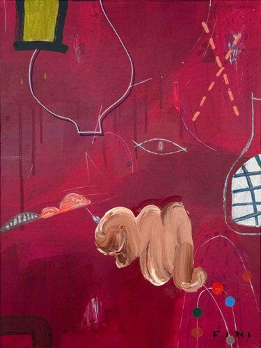 Cherry Blossom Girl de Sarah Finucane, Pintura a la venta en Singulart