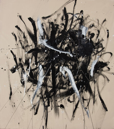 Black and white n. 2 van Ernesto Notarantonio, Schilderij te koop op Singulart