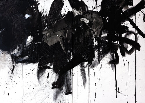 Black and white n. 8 van Ernesto Notarantonio, Schilderij te koop op Singulart