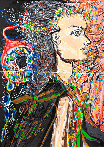 LE FIL DE LA VIE di Saba Coquillard, Pittura in vendita su Singulart