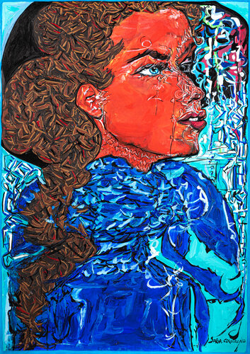 FILLE DU WELLO by Saba Coquillard, Work on Paper for Sale on Singulart