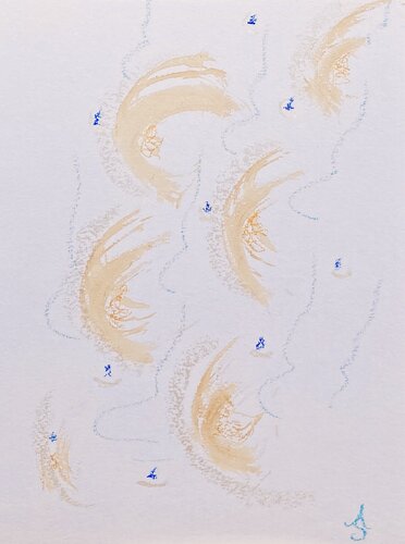 Lebensspuren - 13 di Susanna Andreini, Opera su carta in vendita su Singulart