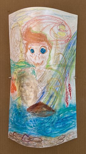 Young Fisherman (who loves Forest Gump) van Susanna Andreini, Werk op papier te koop op Singulart