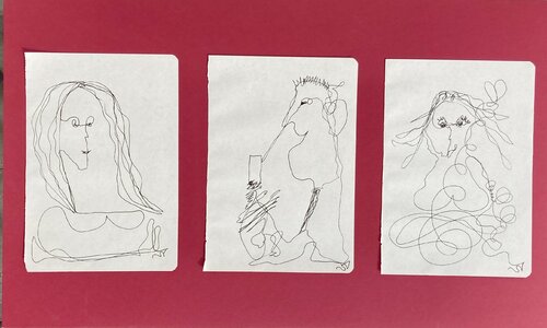 What People Do during Calls 2 by Susanna Andreini, Work on Paper for Sale on Singulart