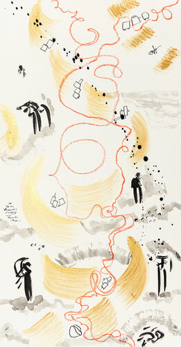 Der Tag trägt Mandarinen by Susanna Andreini, Work on Paper for Sale on Singulart