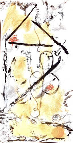 Und die Katze denkt sich ihren Teil par Susanna Andreini, Œuvre sur papier en vente sur Singulart