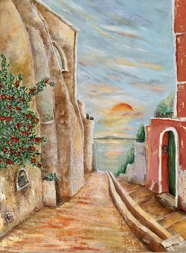 Alba sul Mar Tirreno von Dora Kalinova, Malerei kaufen auf Singulart