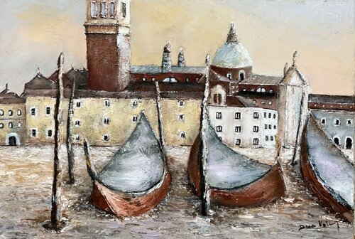Venezia van Dora Kalinova, Schilderij te koop op Singulart