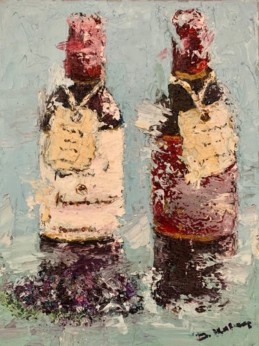 Wine Charms von Dora Kalinova, Malerei kaufen auf Singulart