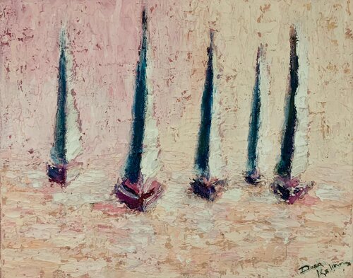 Sailing into Quietude by Dora Kalinova, 油畫 for Sale on Singulart