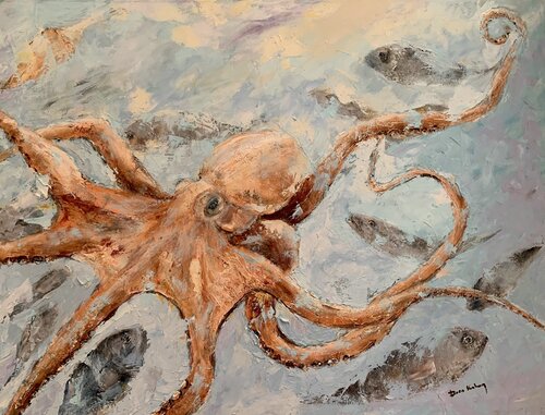 Sea grace in motion by Dora Kalinova, 油畫 for Sale on Singulart