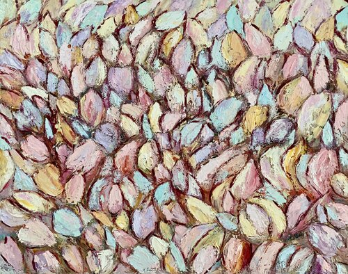 Pastel tulips di Dora Kalinova, Pittura in vendita su Singulart