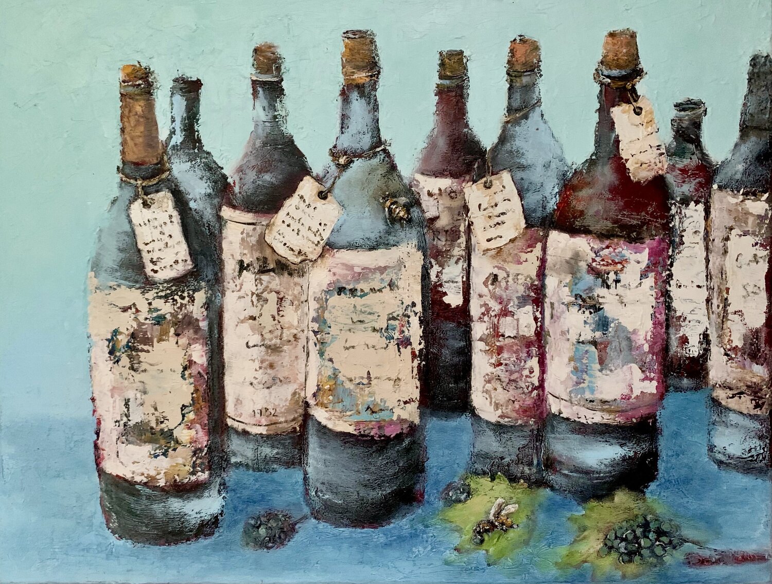 Vintage Wine Bottles Dora Kalinova