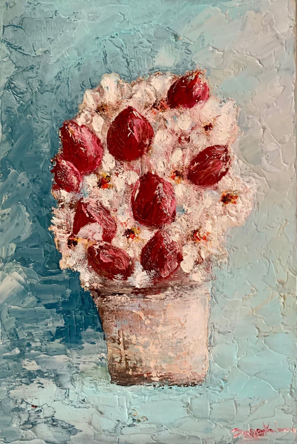 Tulipani e narcisi in vaso Dora Kalinova