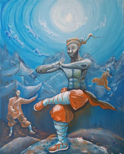 Body and mind training van Elvira Wagner, Schilderij te koop op Singulart