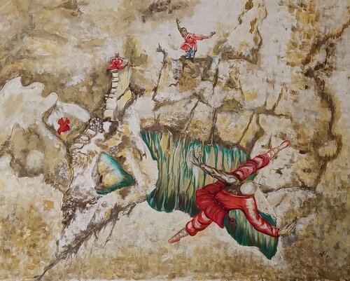 Eintritt zum Shambala van Elvira Wagner, Schilderij te koop op Singulart