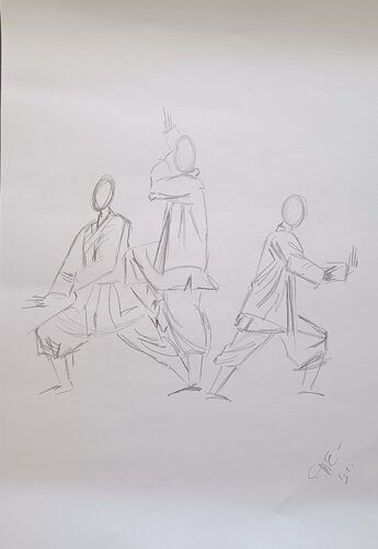 Qi Gong von Elvira Wagner, Zeichnungen kaufen auf Singulart