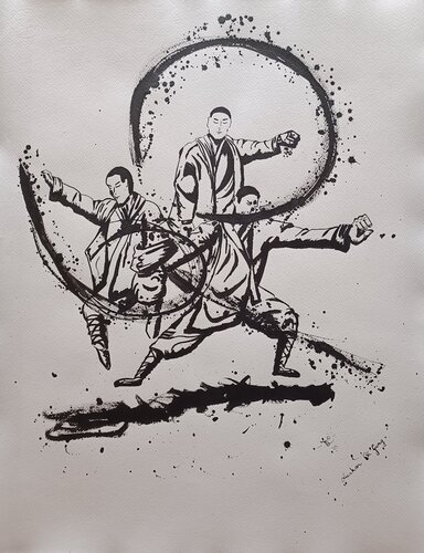 Luohan Qi Gong by Elvira Wagner, 소묘 for Sale on Singulart