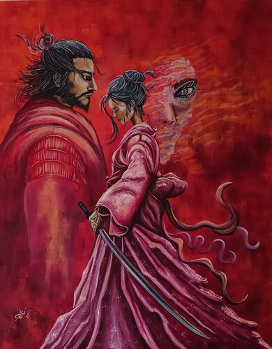 The Union of Sword and Soul van Elvira Wagner, Schilderij te koop op Singulart