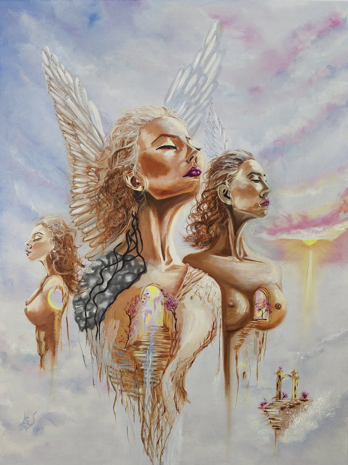 When the Soul Starts to Remember Elvira Wagner Original painting for sale