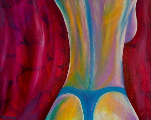 Auf Rosen gebettet di Paula Ellinger, Pittura in vendita su Singulart