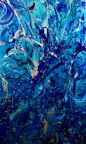 WHALE’S SONG von Olya Hill, Malerei kaufen auf Singulart